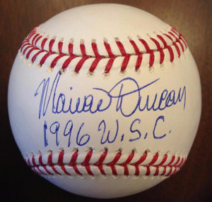 SOLD 3533 Mariano Duncan Autographed ROMLB 1996 WSC