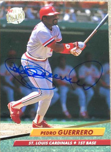 Pedro Guerrero Autographed 1992 Fleer Ultra #263