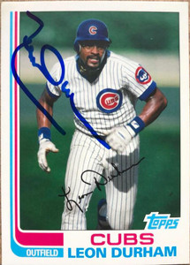 Leon Durham Autographed 2013 Topps Archives #245