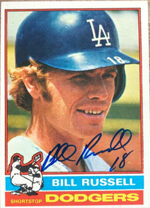 SOLD 106710 Bill Russell Autographed 1976 Topps #22