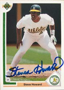SOLD 106744 Steve Howard Autographed 1991 Upper Deck #277