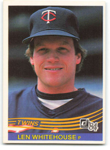 1984 Donruss #558 Len Whitehouse VG Minnesota Twins 