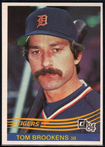 1985 Fleer #4 Tom Brookens VG Detroit Tigers