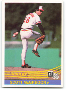 1984 Donruss #594 Scott McGregor VG Baltimore Orioles 