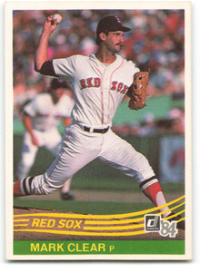 1984 Donruss #611 Mark Clear VG Boston Red Sox 
