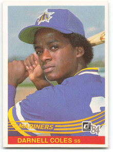 1984 Donruss #630 Darnell Coles VG RC Rookie Seattle Mariners 
