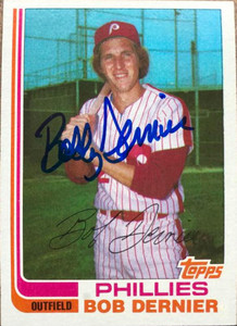 Bob Dernier Autographed 1982 Topps Traded #28T