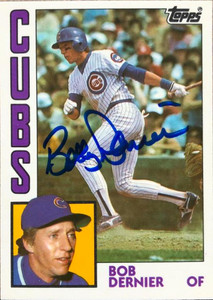 Bob Dernier Autographed 1984 Topps Traded Tiffany #31T