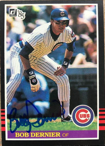 Bob Dernier Autographed 1985 Donruss #510