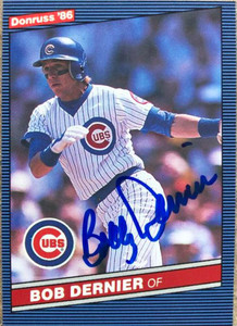 Bob Dernier Autographed 1986 Donruss #266