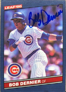 Bob Dernier Autographed 1986 Leaf #139