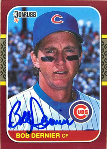 Bob Dernier Autographed 1987 Donruss Opening Day #68