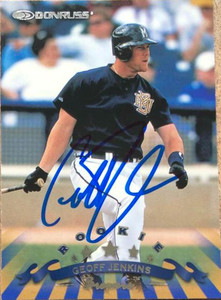 Geoff Jenkins Autographed 1998 Donruss #278