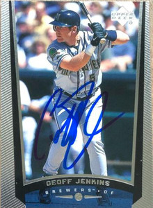Geoff Jenkins Autographed 1999 Upper Deck #408