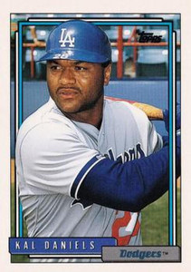 1992 Topps #767 Kal Daniels VG Los Angeles Dodgers 