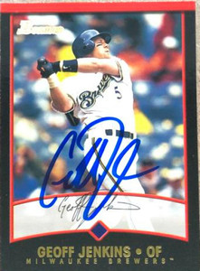 Geoff Jenkins Autographed 2001 Bowman #84