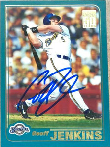 Geoff Jenkins Autographed 2001 Topps #315