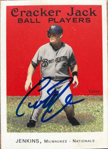 Geoff Jenkins Autographed 2004 Topps Cracker Jack #22