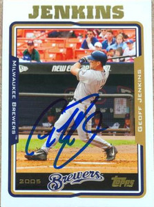 Geoff Jenkins Autographed 2005 Topps #448
