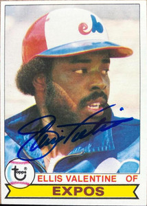 Ellis Valentine Autographed 1979 Topps #535