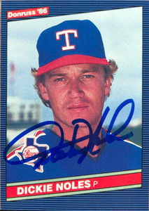 Dickie Noles Autographed 1986 Donruss #587