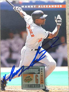 SOLD 106966 Manny Alexander Autographed 1996 Donruss #210