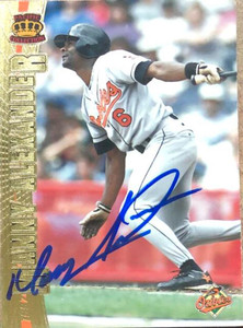 Manny Alexander Autographed 1997 Pacific Crown Collection #16
