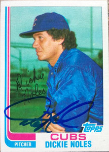 Dickie Noles Autographed 1982 Topps Traded #82T