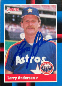 Larry Andersen Autographed 1988 Donruss #332