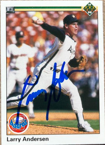 Larry Andersen Autographed 1990 Upper Deck #407