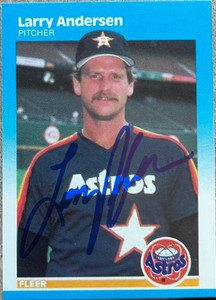 Larry Andersen Autographed 1987 Fleer #49