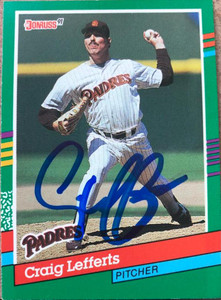 Craig Lefferts Autographed 1991 Donruss #515