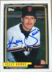 Kelly Downs Autographed 1992 Topps #573