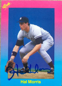 Hal Morris Autographed 1989 Classic Travel #28