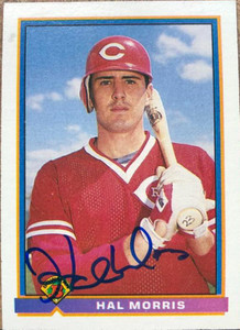 Hal Morris Autographed 1991 Bowman #691