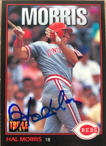 Hal Morris Autographed 1993 Triple Play #223