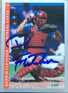Darrin Fletcher Autographed 1993 Fleer #460