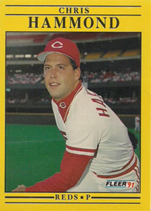 1991 Fleer #65 Chris Hammond VG Cincinnati Reds 
