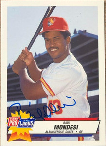 Raul Mondesi Autographed 1993 Fleer/Pro Cards #1475