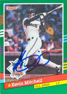 Kevin Mitchell Autographed 1991 Donruss #438