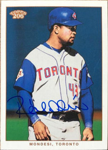 Raul Mondesi Autographed 2002 Topps 206 #127