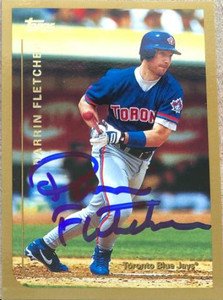 Darrin Fletcher Autographed 1999 Topps #187 Toronto Blue Jays Card 