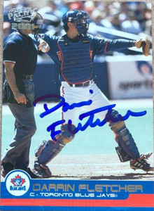 Darrin Fletcher Autographed 2001 Pacific #442