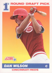 1991 Score #681 Dan Wilson VG RC Rookie Cincinnati Reds 