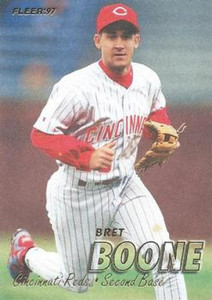 SOLD 47695 1997 Fleer #290 Bret Boone VG Cincinnati Reds 