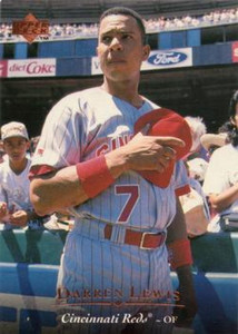 SOLD 42260 1995 Upper Deck #487 Darren Lewis TR VG Cincinnati Reds 