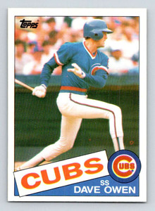 1985 Topps #642 Dave Owen VG RC Rookie Chicago Cubs 