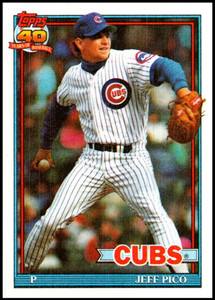 1991 Topps #311 Jeff Pico VG Chicago Cubs 