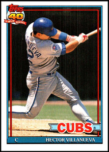 1991 Topps #362 Hector Villanueva VG Chicago Cubs 