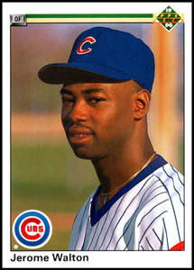 1990 Upper Deck #345 Jerome Walton UER VG Chicago Cubs 